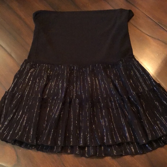 Body Central Iridescent vertical thread layer look lined high waist band mini - Picture 4 of 10